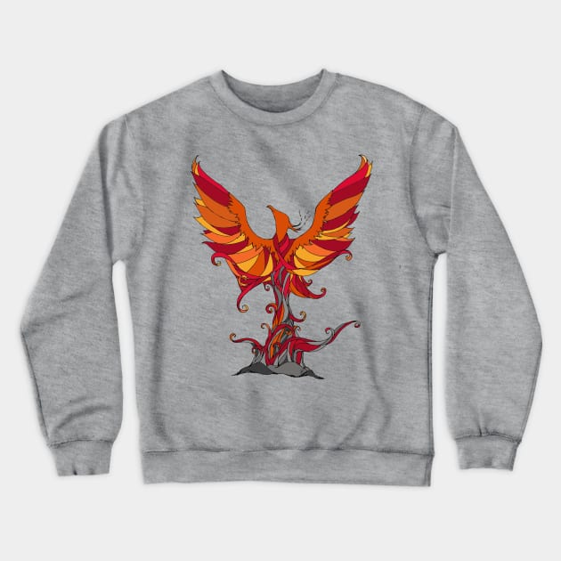 Phoenix Rising Crewneck Sweatshirt by MellyLunaDesigns